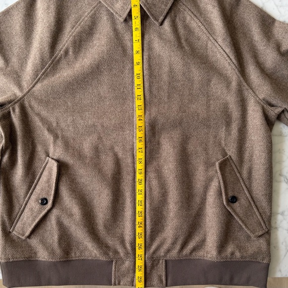 Banana Republic - Men's Brown Herringbone Zip-Front Jacket - Picture 4 of 4